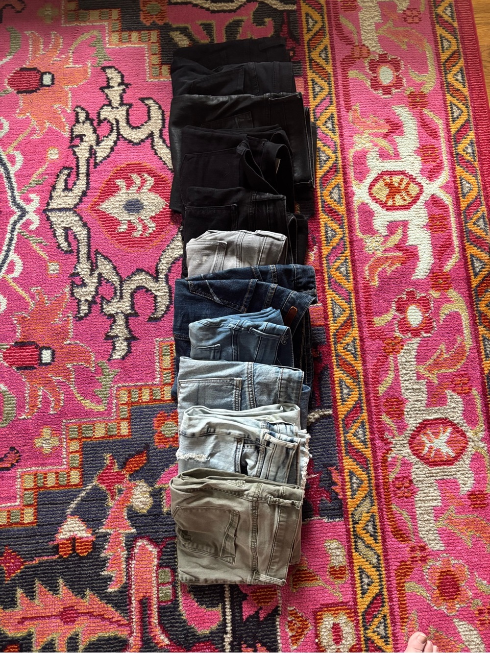 Women’s Jeans Bundle Size 2 – Express, AE, Black/Light Wash